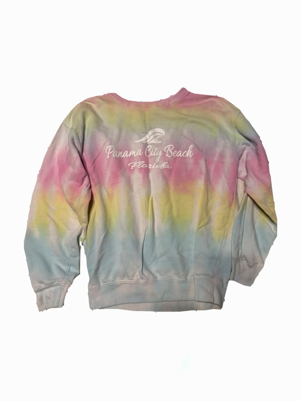 Panama City Beach Pastel Tie-Dye Crewneck Sweatshirt - Multi